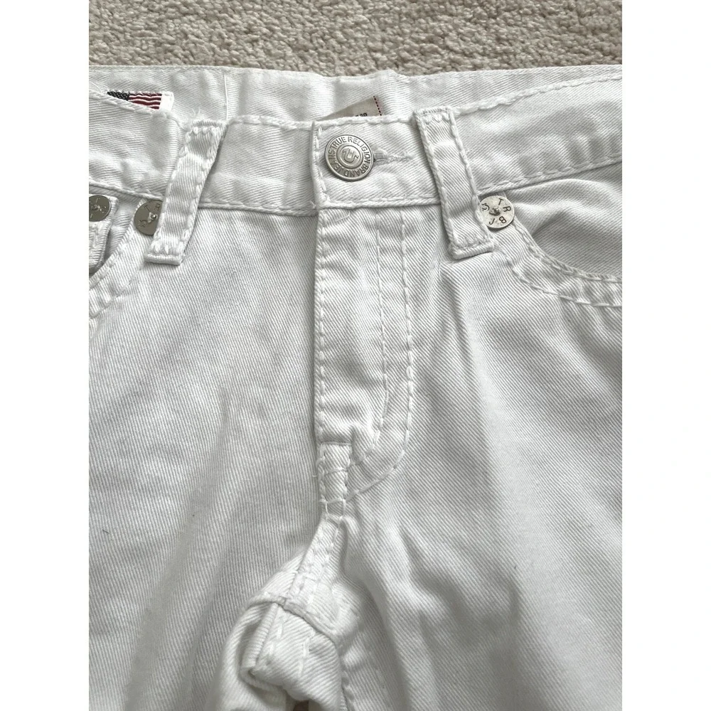 True Religion Men's Ricky Super T Denim White Jeans Made in USA 32x31
